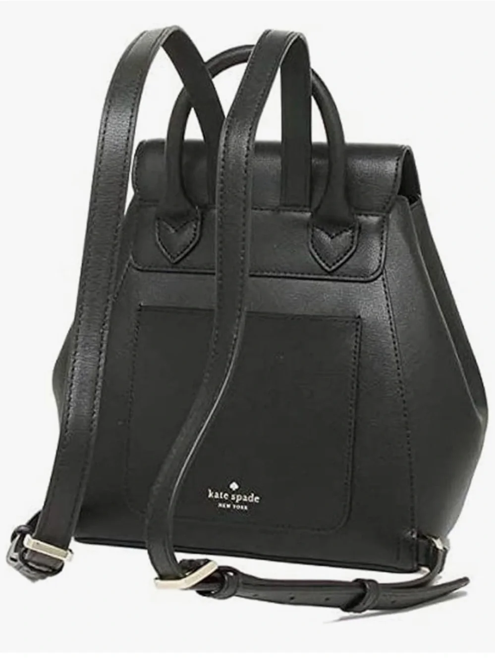 ♠️ Kate Spade Adel Black Leather Backpack - Picture 4 of 11